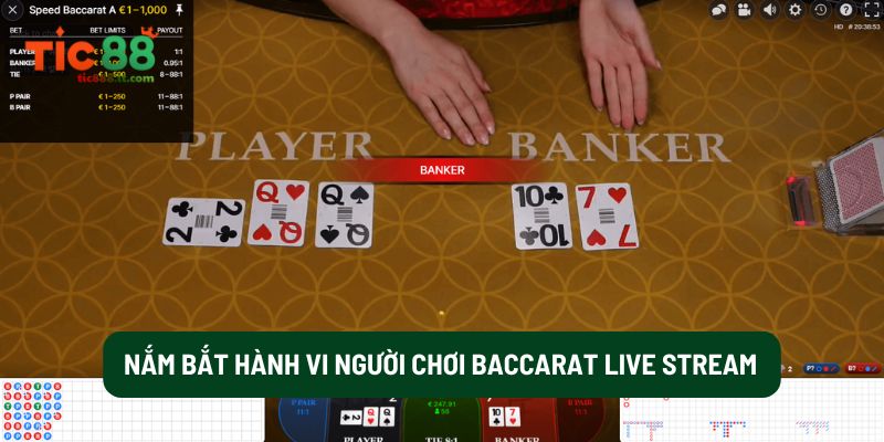Nắm Bắt Hành Vi Người Chơi Baccarat Live Stream