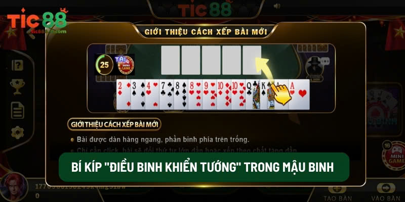 Bí Kíp "Điều Binh Khiển Tướng" Trong Mậu Binh Từ Cao Thủ TIC88