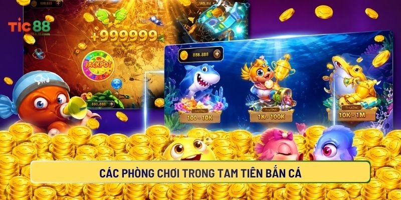 Tam tiên bắn cá gồm những trò chơi gì?