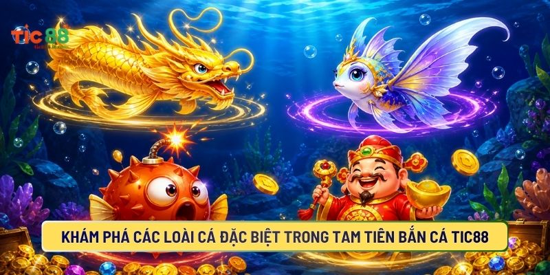 Các loài cá trong game tam tiên bắn cá