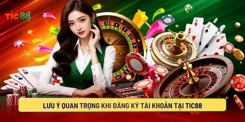 Những lưu ý cần nắm rõ khi đăng ký thành viên TIC88
